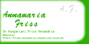 annamaria friss business card